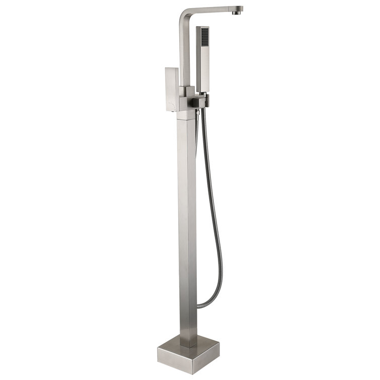 CASAINC 2 Handle Floor Roman Tub Faucet with Diverter