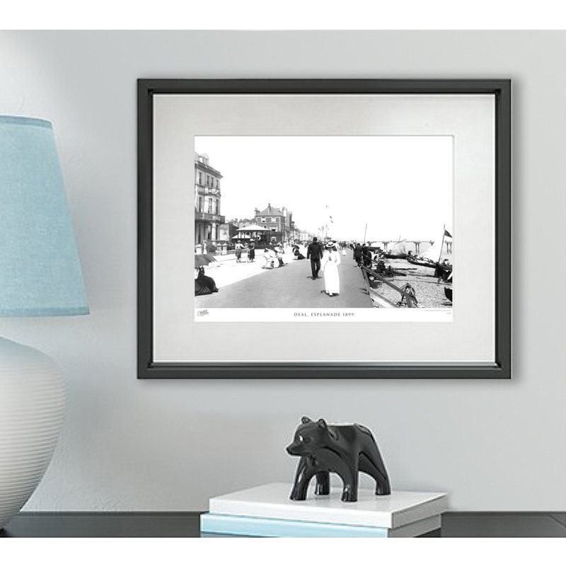 Deal, Esplanade 1899 - Single Picture Frame Print, 40cm H x 50cm W x 2.3cm D