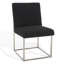 Chaise d'appoint rembourrée en acier inoxydable Athens-1213203037-1208593125