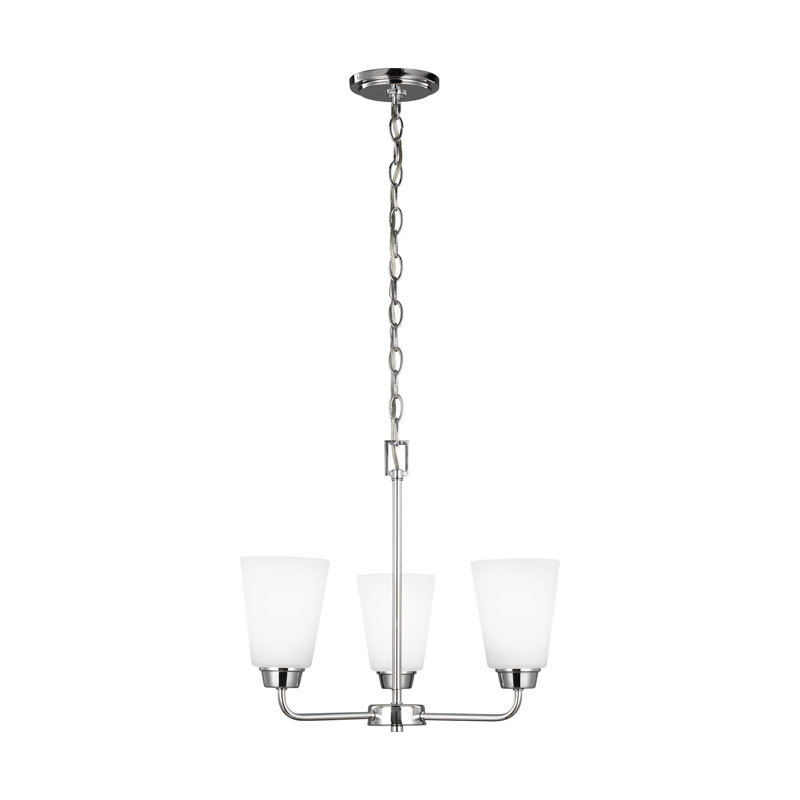 Kerrville Dimmable Classic / Traditional Chandelier, Yes, Chrome, 3