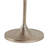 Modern Glam Metal And Marble Accent Table With Sleek Round Top And Textured Pedestal Base-1597082207