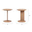 Table d'appoint en similicuir 18 po Mersudin