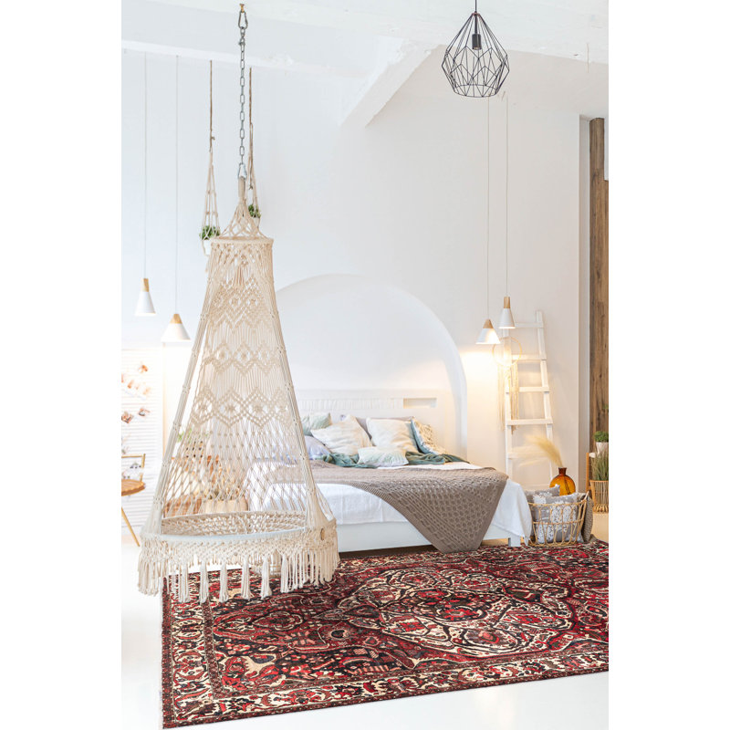 Tapis rouge rétro Kayseri 6 pi 10 po x 10 pi 2 po