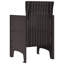 Chaise de jardin 2 pièces vidaXL en polypropylène brun 20,87 x 19,29 x 33,46 po-30906537-30906536