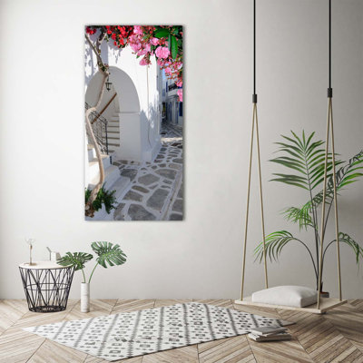 Greek Village - Wrapped Canvas Print