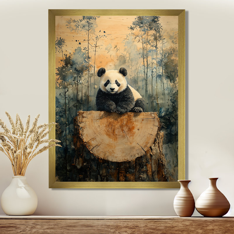 Gokul - animaux, art mural sur toile, Impression d'un seul cadre photo, H 20 po x l 12 po, Doré