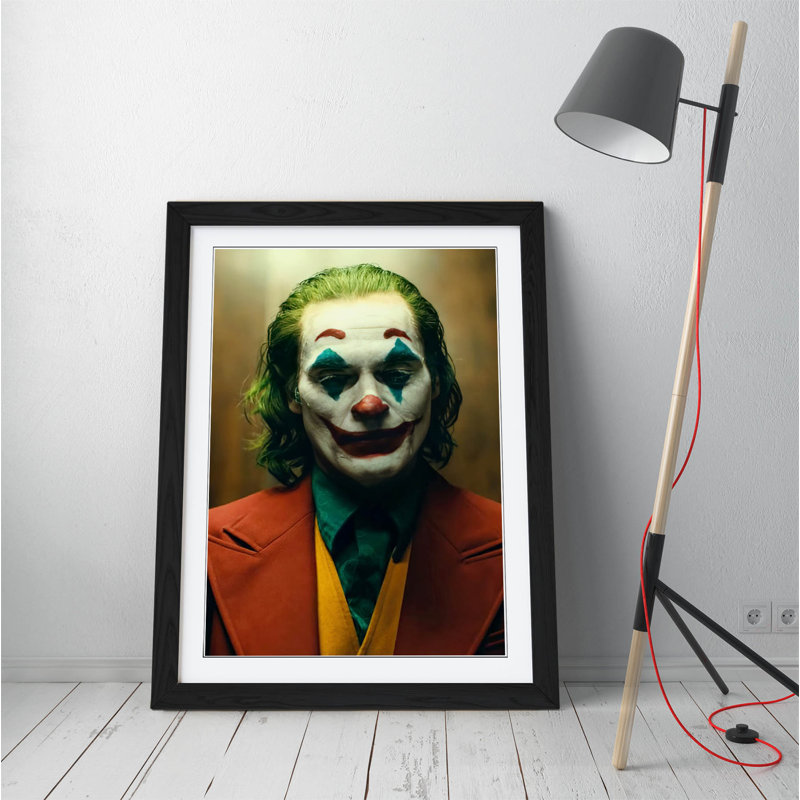 Movie Joker Green Red Blue by Ophelia & Co - Single Picture Frame Painting on Canvas