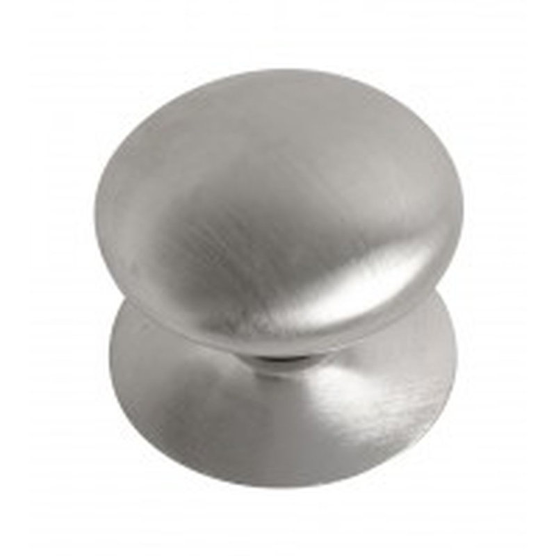 Field 50Mm Diameter Mushromm Knob, Satin Chrome