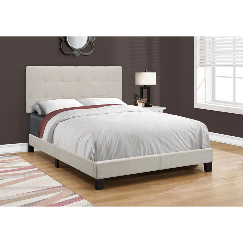 Bed, Queen, Beige