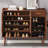 Nut-Brown Solid wood Shoe Storage