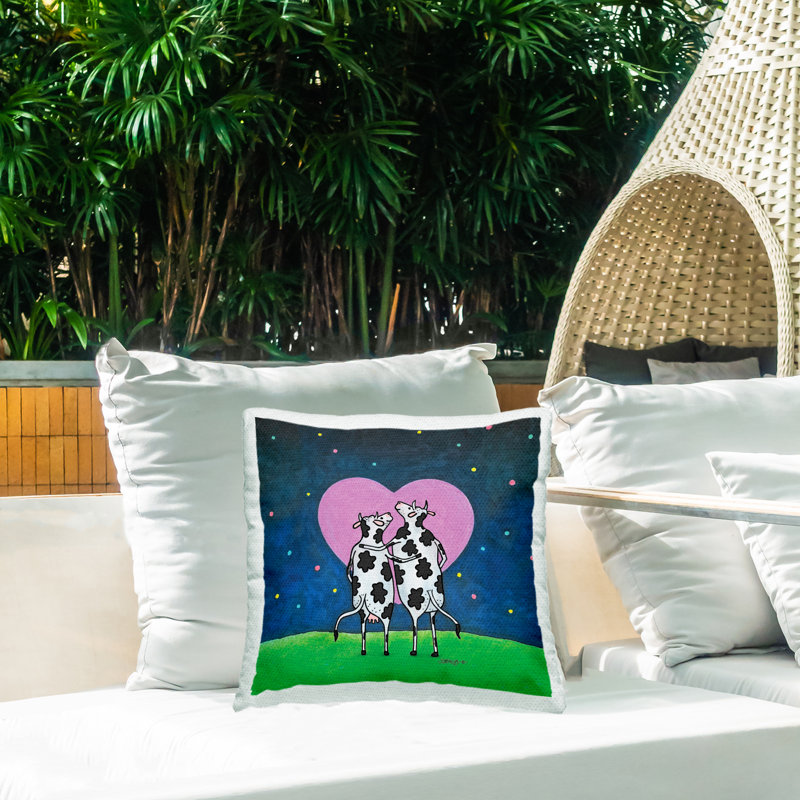 Coussin d'extérieur imprimé Lover Significant Udder