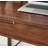 Lalma Adjustable Metal Base Writing Desk with Power Outlet