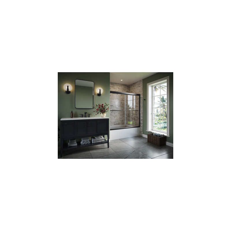 Hint One-Light Sconce, Matte Black