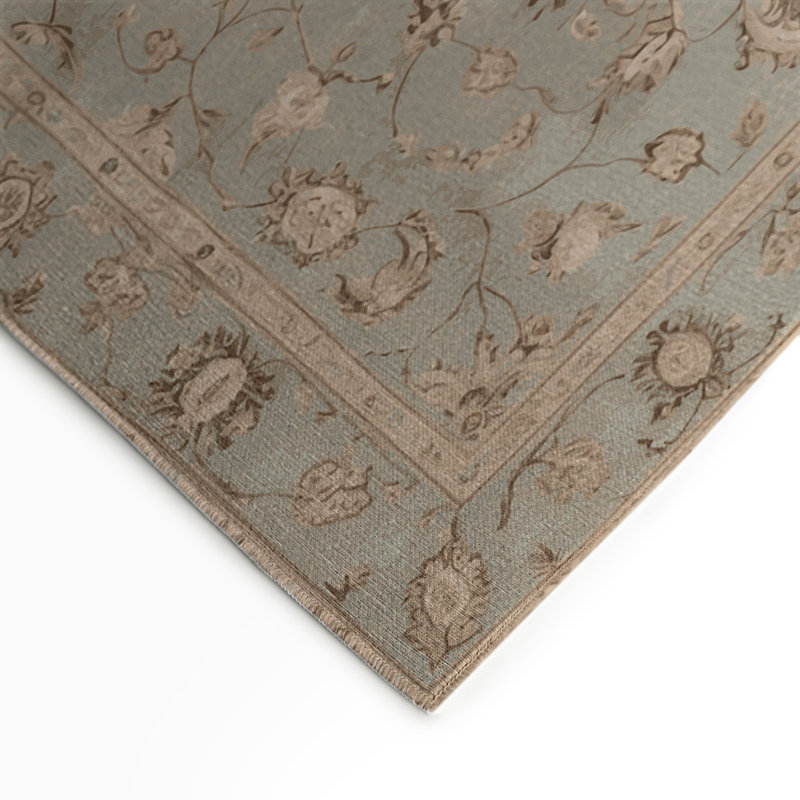 Tapis gris d'intérieur et d'extérieur Tabriz, Rectangulaire 3 pi x 5 pi