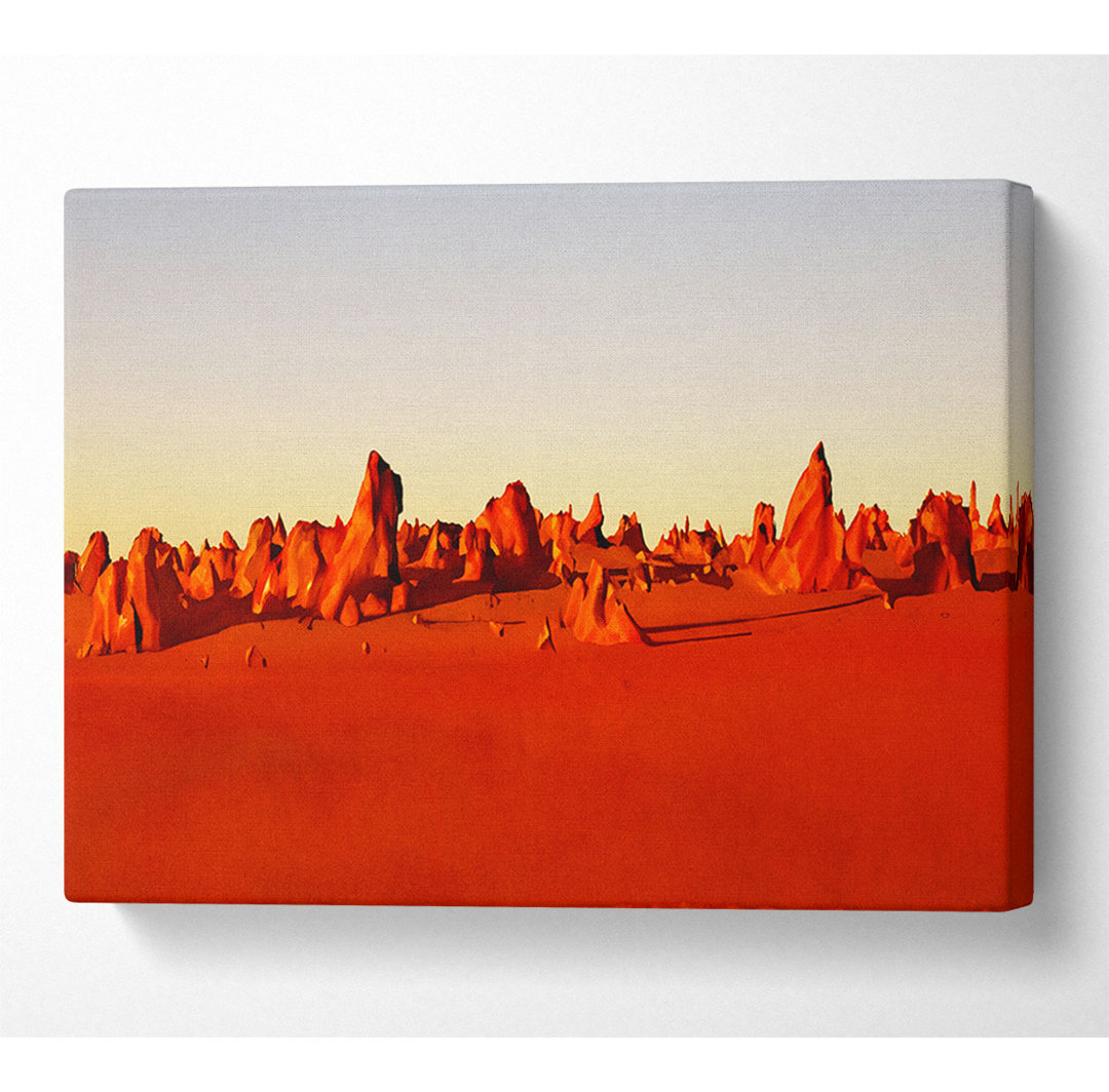 The Desert Rocks - Kunstdrucke auf Leinwand - Wrapped Canvas