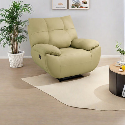Comfortable faux leather lounge chair