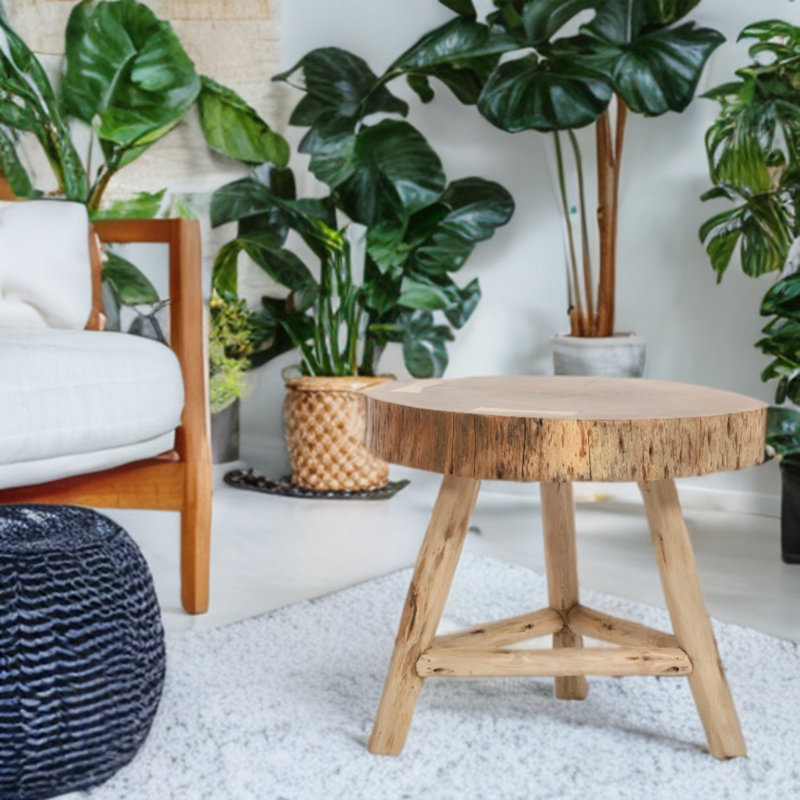 Aala Solid Wood Accent Stool