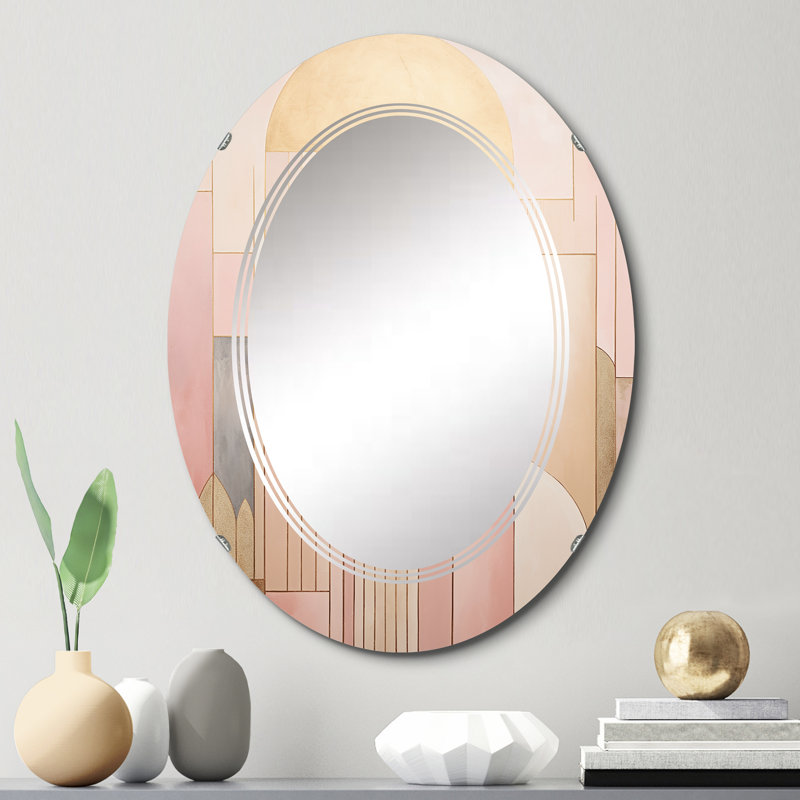 Megill - Miroir mural moderne ovale, 30 po x 20 po
