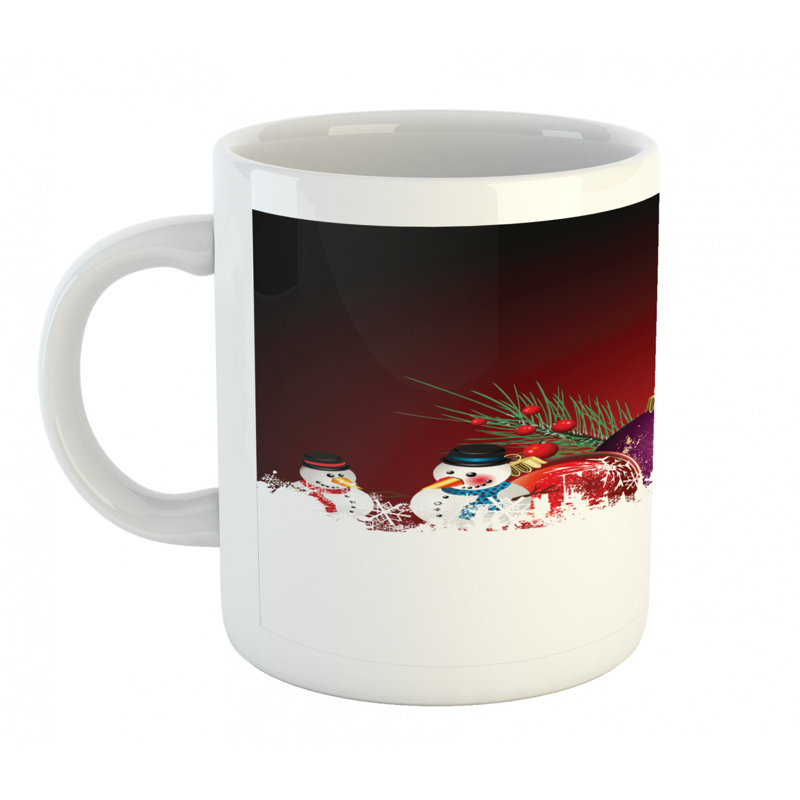 Grande tasse à café xmas composée numériquement
