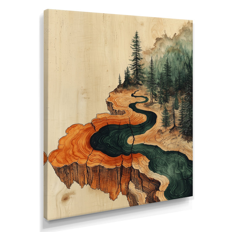 Gentia - Landscapes Wall Decor, H 40 po x l 30 po, Toile tendue, Ne s’applique pas