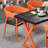 Muharrem 8 - Person Solid Wood Top Double Pedestal Dining Set