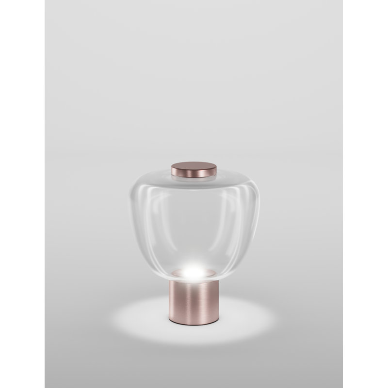 Riflesso Table Lamp 2 Crystal Transparent Matt Gold 3 L2405 Ul, Crystal Transparent, 15" H x 13" W x 13" D