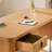Sturdy red oak study desk