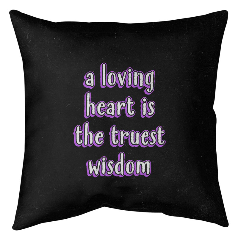 Coussin de sol amour & sagesse, 40 po x 40 po, Mauve