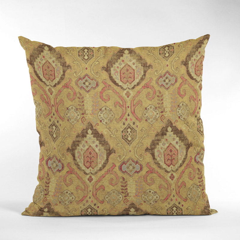 Coussin Plutus Romero, Doré vieilli, 20 po x 30 po