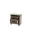 Table de chevet en chêne gris, 24 po x 16 po, H 24 po, structure en bois lumineux