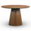 Palamedes Solid Wood Round Table in Walnut