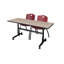 Table de nidification Nickls, 2 chaises empilables-32668122-32668142