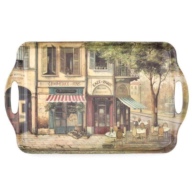 Pimpernel Large Melamine Rectangular Serving Tray with Handle