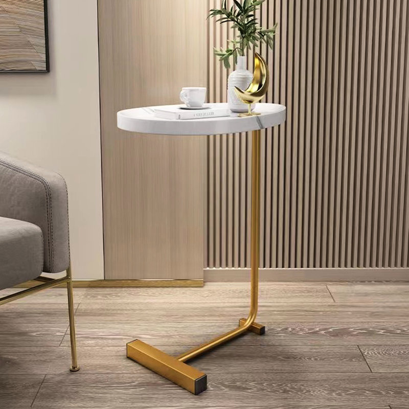 Table d'appoint blanche - polyvalente pour différents espaces Le poids compact de 4,62 lb améliore la décoration de la chambre à coucher avec une largeur de 12,07 po
