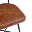 Ensemble de 2 tabourets de comptoir pivotants 26 po, tabourets de comptoir avec structure en fer, coussin éponge en polyuréthane, repose-pieds, convient à la cuisine / chambre à coucher / salle à manger.-1055941971