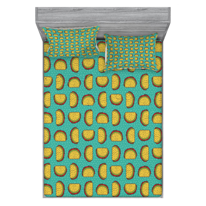 Microfiber Sheet Set, Queen Sheet Set with Fitted Sheet