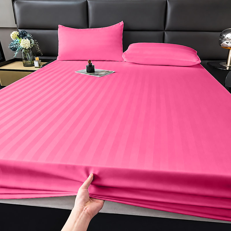 Microfiber Luxury 40cm Deep Fitted Sheet, Kingsize (5'), Pink