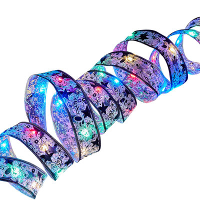 Christmas Decorations Christmas Ribbons Light Strings Colorful Lights Christmas Decorations Christmas Tree Accessories Decorative Pendants Gold Stampi