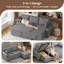 3 Seater Fabric Sofa Bed-861741563