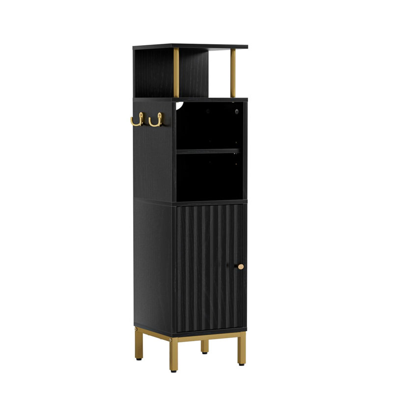 Bathroom Cabinet, Matte Black