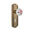 Deco Plate with Decorative Keyhole and White Rose Porcelain Door Knob-2028423088-2028423082
