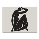 Marisse Inspired Mid Century Woman Print