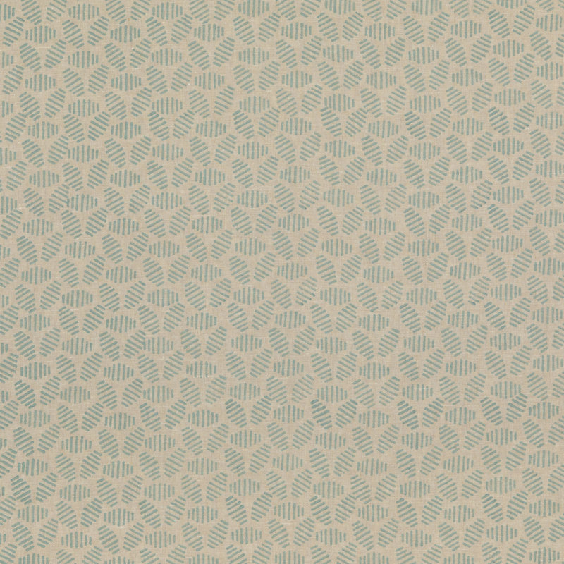 Block Party Bumble Bee Performance Fabric, Aqua