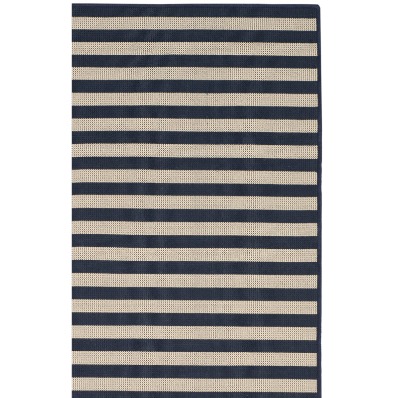 Tapis ivoire / bleu marine Petterson, Rectangle 6 pi x 9 pi