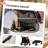 4 Wheels Dog Stroller (Black; Red)