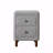 Gray Boucle Nightstand
