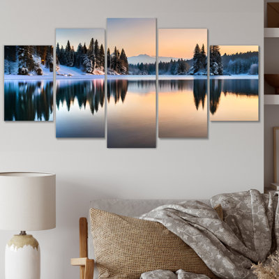 Hiver Alaskan Beauté V - Décoration murale Paysages - 5 panneaux