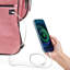 Sac de danse avec portemanteau, sac de danse à roulettes 23 pouces, avec roues, port USB, portemanteau réglable en hauteur, rideau de protection de la vie privée, idéal pour les voyages et les compétitions, rose étincelant