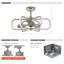 Ventilateur de plafond à DEL à 3 pales de 30 po avec télécommande et ensemble d'éclairage inclus Michaela