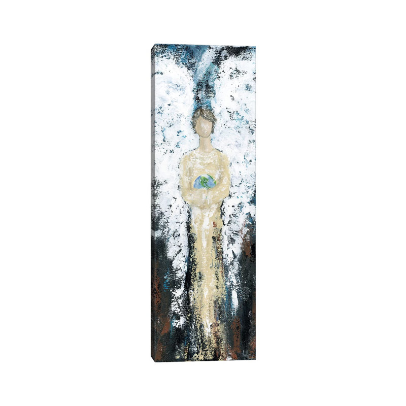 Angel World by Ashley Bradley - Panoramic Painting on Canvas, Wrapped Canvas, 152.4 cm H x 50.8 cm W x 1.91 cm D